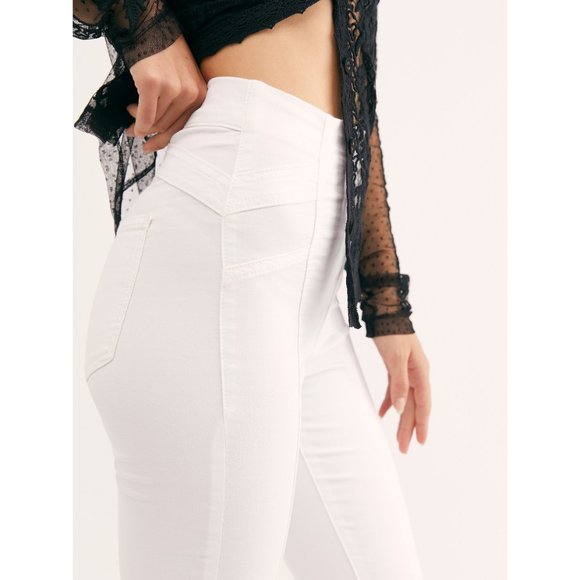NWT Free People Feel Alright Skinny / White - Picture 3 of 5